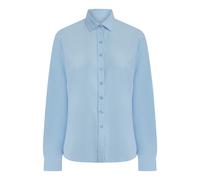 Henbury Women's Cotton Feel CoolPlus Long-Sleeved Shirt in Blue | Size: Large Henbury Blue L