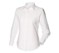 Henbury Womens/Ladies Long Sleeved Classic Oxford Work Shirt RW638