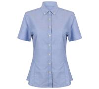 Henbury Womens/Ladies Modern Short Sleeve Oxford Shirt RW5426