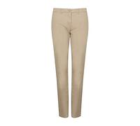 Henbury Womens/Ladies Stretch Chinos (16 UK) (Stone)