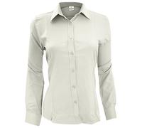 Henbury Womens/Ladies Wicking Anti-bacterial Long Sleeve Work Shirt (S) (White)