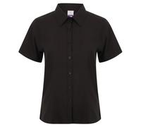 Wicking Short-Sleeved Formal Shirt Henbury Black XXXL