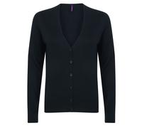 Henbury Women's Lightweight V Neck Cardigan in Navy | Size: 14 Henbury Navy 14