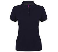 Henbury Women's Micro-Fine Piqué Polo Shirt (XS 30/32", Navy)