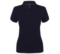 Henbury Women's Micro-Fine Short Sleeve Polo Shirt in Navy | Size: Large Henbury Navy L