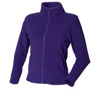 Henbury Women's Microfleece Anti-Pill Jacket in Purple | Size: Large Henbury Purple L