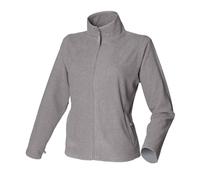 Henbury Women's Microfleece Jacket in Grey | Size: 16 Henbury Grey 16