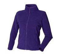 Henbury Women's Microfleece Jacket in Purple | Size: 12 Henbury Purple 12
