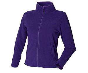 Henbury Womens microfleece jacket Purple XL