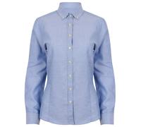 Henbury Women's modern long sleeve Oxford shirt H513 - Womens, 77% Cotton