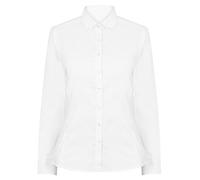 Henbury Women's Modern Long Sleeve Oxford Shirt L White