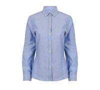 Henbury Womens Modern Long Sleeve Regular Fit Oxford Shirt Blue 4XL/R