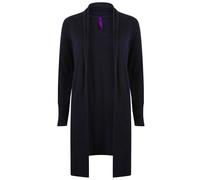 Henbury Women's Open Longline Cardigan in Navy | Size: Large Henbury Navy L