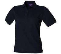 Henbury Women's Pique Polo Shirt in Navy | Size: 8 Henbury Navy 8