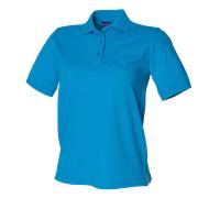 Henbury Womens Poly/Cotton Pique Sports Polo Shirt UK Ladies Sizes 8 - 20