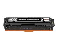 HenceBuy 207X Black Toner Cartridge With Chip Compatible for HP 207X 207A for Color Laserjet Pro MFP M283fdw M255dw M282nw M283fdn M255nw M283 M255 M282 W2210X W2210A Printer Ink - Single Pack