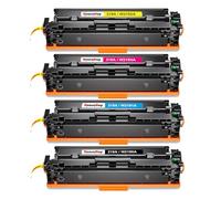 HenceBuy 219A Toner Cartridges With Chip Compatible for HP 219A W2190A for Color LaserJet Pro MFP 3302FDW 3302SDW 3302FDN 3302FDNG 3302FDWG 3302SDWG 3202DN 3202DW Black Cyan Magenta Yellow (4-Pack)