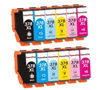 HenceBuy 378XL Ink Cartridges Multipack Compatible for Epson 378 XL12-Pack
