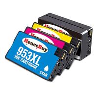 HenceBuy 953XL Ink Cartridges Multipack Replacement for HP 953 XL use with HP OfficeJet Pro 7720 7740 8710 8728 8730 8720 8715 8725 8218 8718 8719 8740 7730 8210 Printer (Black Cyan Magenta Yellow)