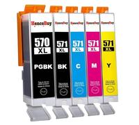 HenceBuy PGI 570XL CLI 571XL Ink Cartridges Compatible for 570 571 XL