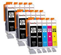 HenceBuy PGI 570XL CLI 571XL Ink Cartridges Compatible for Canon 570 571