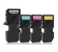 HenceBuy TK-5230 Toner Cartridges Compatible for Kyocera TK5230 TK-5220 TK5220 for Kyocera ECOSYS M5521cdw M5521cdn P5021cdw P5021cdn M5521 cdw P5021 cdn Printer Black Cyan Yellow Magenta (4-Pack)