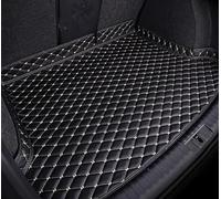 HENCHENH Car Leather Boot Liner for Hyundai Ioniq Hybrid 2016-2019,Auto Waterproof Boot Mats Anti-Slip Trunk Mat Protector Pad Interior Accessories,A/Black-Beige