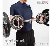 York Fitness Spinlock EZ Curl Bar - Dumbbell Bar for Weightlifting Body Building,Ideal Curl Bar for York FitnesWeight Plates,Silvers, 1 Inch