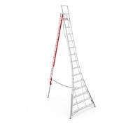 Henchman Aluminium Fully Adjustable PRO Tripod Ladder - 3 Adjustable Legs, For Professional Gardeners, 150kg Weight Limit, Lightweight, Durable (16ft / 4.8m)