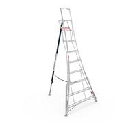 Henchman Fully Adjustable Aluminium Tripod Ladder - 3 Adjustable Legs, 150kg Load Capacity, 5-year warranty, Free Rubber Feet for Indoor Use (10ft / 3.0m)