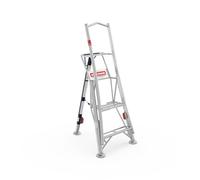 Henchman Fully Adjustable Aluminium Tripod Ladder - 3 Adjustable Legs, 150kg Load Capacity, 5-year warranty, Free Rubber Feet for Indoor Use (5ft / 1.5m)
