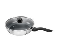 HENCKELS by ZWILLING Stream 28 cm Sauté Pan with Lid with Non-Stick Ceramic Coating Suitable for Induction Cookers, Silver