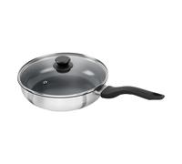 Henckels by ZWILLING Stream Ceramic 28 cm round Stainless steel Saute pan with glass lid silver
