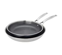 Henckels Paradigm Ceramic 2-pc Stainless Steel Dual Performance Fry Pan Set