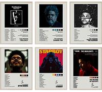HENCT ART The Poster Weééknd Signed Limited Posters Music Album Cover Posters Print Set of 6 Room Aesthetic Canvas Wall Art for Girl and Boy Teens Dorm Decor 8x10 inch Unframed