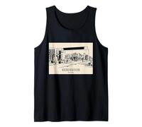 Henderson Nevada Vintage Streetscape Drawing Tank Top