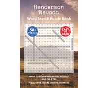Henderson Nevada Word Search Puzzle Book: Think you know Henderson, Nevada? Give this a try. Puzzles for Adults, Seniors and Teens.