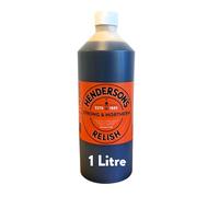 Henderson's Relish. An alternative to Worcestershire Sauce. Gluten-Free and Vegan sauce. Spicy flavour. Plant Based Ingredients. 1 Litre bottle.