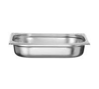 Hendi 806326 Gastronorm Container 1/2, Stainless Steel, Silver, 3,6 Liter