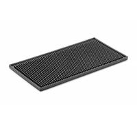 HENDI Bar Mat, Rubber, Drip Mat, 300x150x(H)9mm, Black