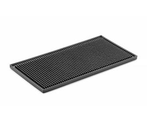 HENDI Bar Mat, Rubber, Drip Mat, 300x150x(H)9mm, Black