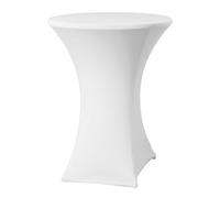 HENDI Bar table cover, white, ⌀850x(H)1150 mm