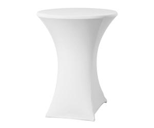HENDI Bar table cover, white, ⌀850x(H)1150 mm