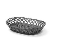HENDI Baskets with woven sides, black, 320x230x(H)55 mm