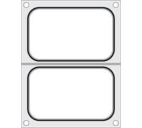HENDI Die for HENDI Sealing Machine 330005, Black Silicone Gasket, suitable for 2 containers of e.g. 178x113mm, aluminum