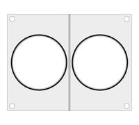 HENDI Die for HENDI Sealing Machine 330005, Black Silicone Gasket, suitable for 2 round containers of e.g. ø115mm, aluminum