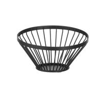 HENDI Fruit basket angled round black, ⌀150x(H)80 mm