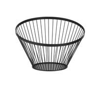HENDI Fruit basket angled round black, ⌀300x(H)250 mm