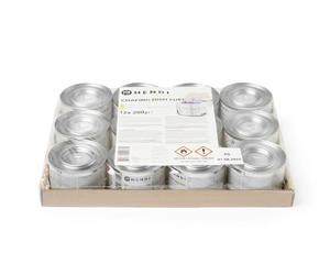 HENDI Fuel Paste, Soot and Odourless, Burning Time ±3 Hours, 12 Pieces, Burning Gel, Fire Paste, for Warming Containers, for Keeping Food Warm, for Chafing Dish, 200gr