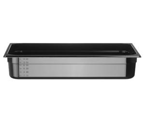 HENDI Gastronorm container 1/1, PC black, 530x325x(H)100 mm, 14 L